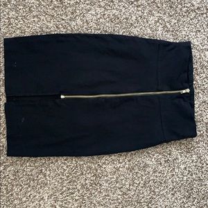 Black stretchy dress skirt